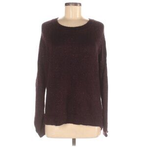 🎉Apt 9 Dark Purple Shimmer Knit Crewneck Sweater - Medium